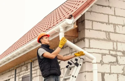 Pose et remplacement de gouttières à Valambray